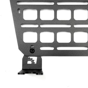 Builtright Molle Cargo Panel, Bedside Mount, Screw on, Powder Coated, Textured Black, Steel – 102084