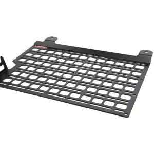 Builtright Molle Cargo Panel, Bedside Mount, Screw on, Powder Coated, Textured Black, Steel, With Cab Wall Panel and Mounting Hardware – 102115