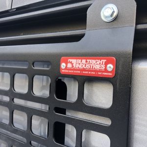 Builtright Multi Purpose Accessory Mount, Mounts Molle Cargo Panel, Bolt on, Powder Coated, Textured Black, Steel – 102120