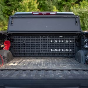 Builtright Molle Cargo Panel, Bedside Mount, Screw on, Powder Coated, Textured Black, Steel – 102130