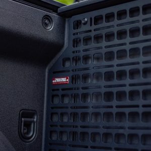Builtright Molle Cargo Panel, Bedside Mount, Screw on, Powder Coated, Textured Black, Aluminum – 102701