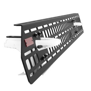 Builtright Molle Cargo Panel, Bedside Mount, Screw on, Powder Coated, Textured Black, Steel – 102708