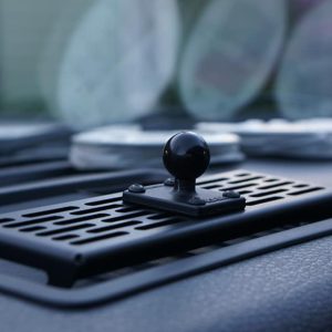 Builtright Multi Purpose Accessory Mount, Standard Series, Mounts Cell Phone/ Radar Detector and Dash Cam, Bolt on, Powder Coated – 104017