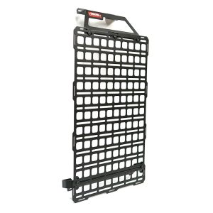Builtright Molle Cargo Panel, Tech Plate, Seat Back Mount, Screw on, Powder Coated, Textured Black, Steel – 104044