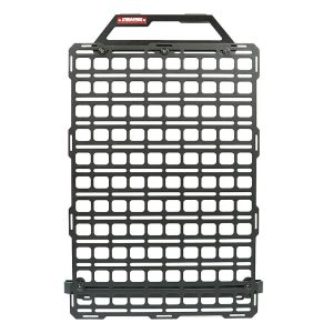 Builtright Molle Cargo Panel, Tech Plate, Seat Back Mount, Screw on, Powder Coated, Textured Black, Steel – 104044