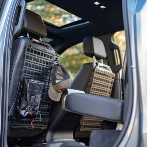 Builtright Molle Cargo Panel, Tech Plate, Seat Back Mount, Screw on, Powder Coated, Textured Black, Steel – 104047