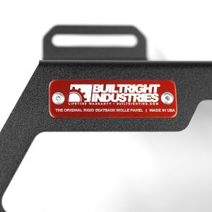 Builtright Molle Cargo Panel, Tech Plate, Seat Back Mount, Screw on, Powder Coated, Textured Black, Steel – 104049