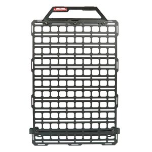 Builtright Molle Cargo Panel, Tech Plate, Seat Back Mount, Screw on, Powder Coated, Textured Black, Steel – 104049