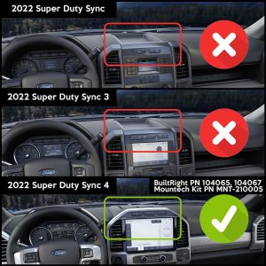 Builtright Multi Purpose Accessory Mount, Pro Series, Mounts Cell Phone/ Radar Detector and Dash Cam, Bolt on, Powder Coated, Textured Black – 104067