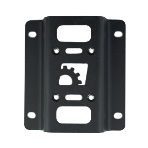 Builtright Tie Down Anchor Plate, Bed Side Mount, Screw on, Black, Single, With 4 Threaded Insert Screws – 104103