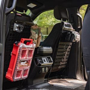 Builtright Molle Cargo Panel, Tech Plate, Seat Back Mount, Screw on, Powder Coated, Textured Black, Steel – 104121