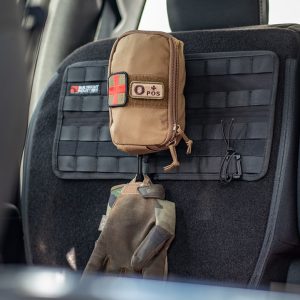 Builtright Cargo Organizer, Tech Panel, Attach to Vehicle Carpet Surface, Black, 1000 Nylon Fabric, Hook Velcro Attachment – 105007