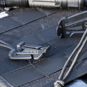 Builtright Gear Bag Clip, Black, Plastic Clips with Elastic Bungee, Set of 8 – 105008