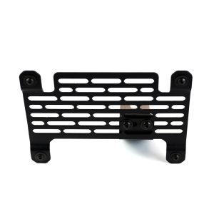 Builtright License Plate Relocation Kit, Relocate the License Plate Into OEM Standard Plastic Bumper, Black, Steel – 106101