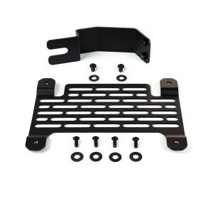 Builtright License Plate Relocation Kit, Relocate the License Plate Into OEM Standard Plastic Bumper, Black, Steel – 106101