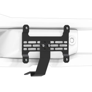 Builtright License Plate Relocation Kit, Relocate the License Plate Into OEM Standard Plastic Bumper, Black, Steel – 106101