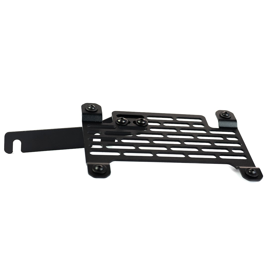 Builtright License Plate Relocation Kit, Relocate the License Plate Into OEM Modular Steel Bumper, Black – 106102
