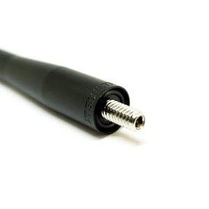 Builtright AM/ FM Antenna, Perfect Fit, Stubby Type, Black, 6061 Billet Aluminum, With O-Ring and Threaded Studs – 110011