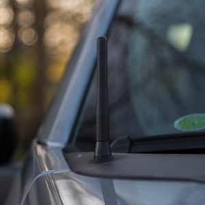 Builtright AM/ FM Antenna, Perfect Fit, Stubby Type, Black, 6061 Billet Aluminum, With Threaded Studs – 110029