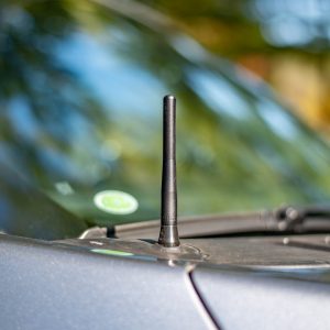 Builtright AM/ FM Antenna, Perfect Fit, Stubby Type, Black, 6061 Billet Aluminum, With Threaded Studs – 110029