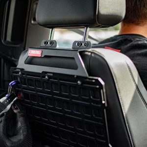 Builtright Molle Cargo Panel, Tech Plate, Seat Back Mount, Screw on, Powder Coated, Textured Black, Steel – 111021