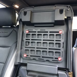 Builtright Molle Cargo Panel, Tech Plate, Center Console Mount, Screw on, Powder Coated, Textured Black, Steel – 201011