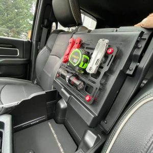 Builtright Molle Cargo Panel, Tech Plate, Center Console Mount, Screw on, Powder Coated, Textured Black, Steel – 201011