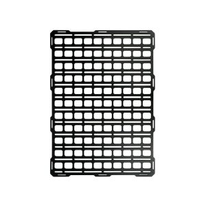 Builtright Molle Cargo Panel, Tech Plate, Center Console Mount, Screw on, Powder Coated, Textured Black, Steel – 201014