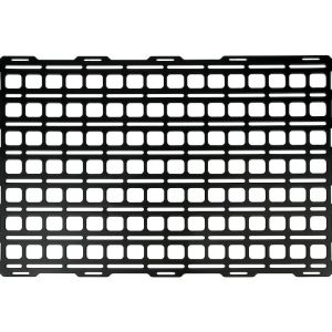 Builtright Molle Cargo Panel, Tech Plate, Center Console Mount, Screw on, Powder Coated, Textured Black, Steel – 201015