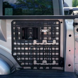 Builtright Molle Cargo Panel Tool Box Bracket, Use to Mount Milwaukee Packout System Into Molle Cargo Panel, Aluminum, Set of 2 – 201102