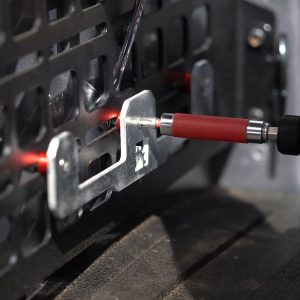 Builtright Molle Cargo Panel Tool Box Bracket, Use to Mount Milwaukee Packout System Into Molle Cargo Panel, Aluminum, Set of 2 – 201102