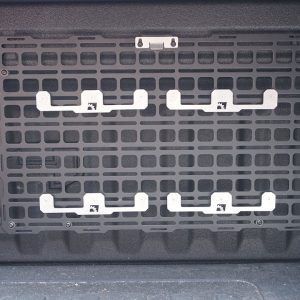 Builtright Molle Cargo Panel Tool Box Bracket, Use to Mount Milwaukee Packout System Into Molle Cargo Panel, Aluminum, Set of 4 – 201103