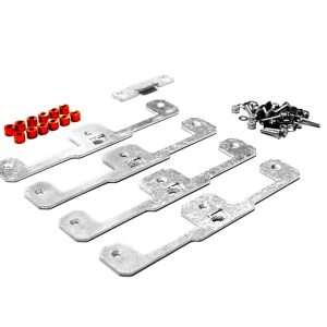 Builtright Molle Cargo Panel Tool Box Bracket, Use to Mount Milwaukee Packout System Into Molle Cargo Panel, Aluminum, Set of 4 – 201103