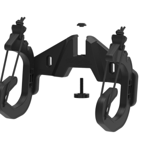 Builtright Fishing Rod Holder, The Rod Rig™, Surface Mount, Holds Single Rod, Hook and Loop Strap Style Hold, Black – MNT-500001