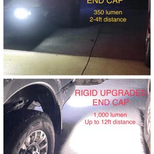 Bmc Lighting Backup Light, Hitch Bar™ Rigid Sr-M Midnight Series, 3 Inch Square Hitch Bar Mount, Set of 2, Clear Bulb – 100145-02R
