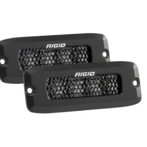 Bmc Lighting Backup Light, Hitch Bar™ Rigid Sr-Q Midnight Series, 3 Inch Square Hitch Bar Mount, Set of 2, Clear Bulb – 300310-04R