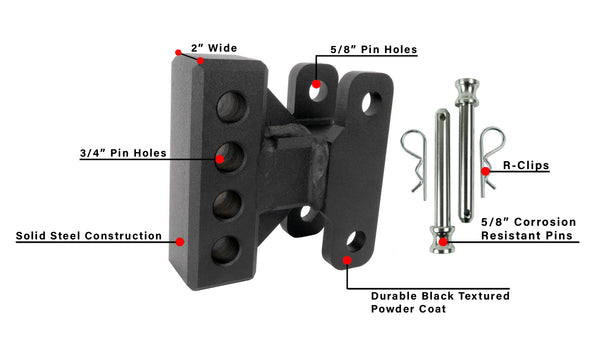 Bulletproof Weight Distribution Hitch Bracket, Attaches Sway Control Head to Bulletproof Hitch – WEIGHTDIST