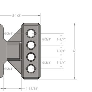 Bulletproof Weight Distribution Hitch Bracket, Attaches Sway Control Head to Bulletproof Hitch – WEIGHTDIST