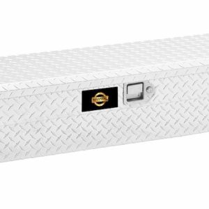 Brandit Tool Tool Box, Side Rail, Single Lid, Diamond Tread, Bright, Aluminum, 60 Inch Length X 11-1/4 Inch Width X 11 Inch Height – APSSM60
