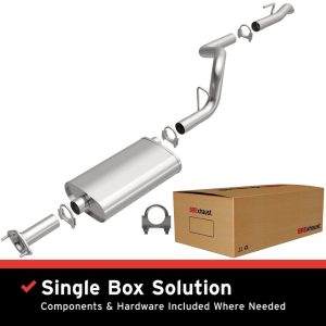Bre Exhaust Exhaust System Kit, Direct-Fit Exhaust Series Cat-Back System, Aluminized Steel, With Muffler, 2-1/4 Inch Pipe Diameter – 106-0003