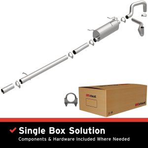 Bre Exhaust Exhaust System Kit, Direct-Fit Exhaust Series Cat-Back System, Aluminized Steel, With Muffler, 3 Inch Pipe Diameter – 106-0007