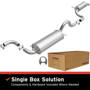 Bre Exhaust Exhaust System Kit, Direct-Fit Exhaust Series Cat-Back System, Aluminized Steel, With Mufflers, 2-1/4 Inch Pipe Diameter – 106-0024