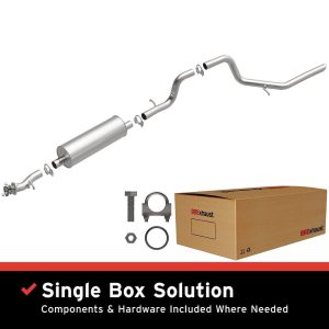 Bre Exhaust Exhaust System Kit, Direct-Fit Exhaust Series Cat-Back System, Aluminized Steel, With Muffler, 2-1/4 Inch Pipe Diameter – 106-0033