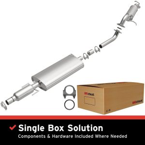 Bre Exhaust Exhaust System Kit, Direct-Fit Exhaust Series Cat-Back System, Aluminized Steel, With Mufflers, 2-1/4 Inch Pipe Diameter – 106-0062