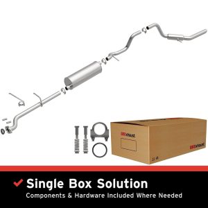 Bre Exhaust Exhaust System Kit, Direct-Fit Exhaust Series Cat-Back System, Aluminized Steel, With Mufflers, 2 Inch Pipe Diameter – 106-0088