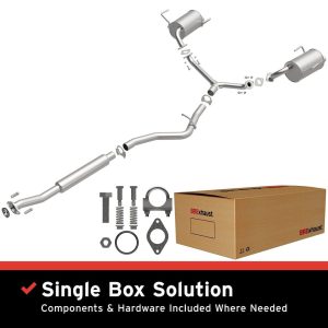 Bre Exhaust Exhaust System Kit, Direct-Fit Exhaust Series Cat-Back System, Aluminized Steel, With Mufflers, 2-1/4 Inch Pipe Diameter – 106-0133