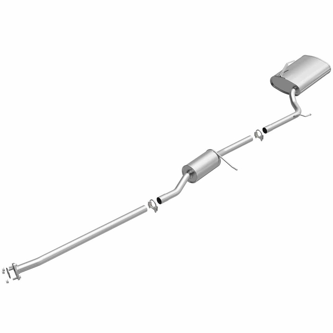 Bre Exhaust Exhaust System Kit, Direct-Fit Exhaust Series Cat-Back System, Aluminized Steel, With Mufflers, 1-3/4 Inch Pipe Diameter – 106-0151