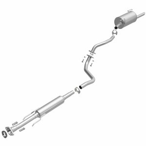 Bre Exhaust Exhaust System Kit, Direct-Fit Exhaust Series Cat-Back System, Aluminized Steel, With Mufflers, 1-3/4 Inch Pipe Diameter – 106-0157