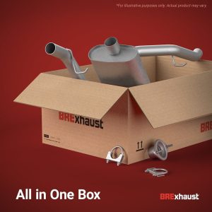 Bre Exhaust Exhaust System Kit, Direct-Fit Exhaust Series Cat-Back System, Stainless Steel, With Muffler, 2-3/8 Inch Pipe Diameter – 106-0226