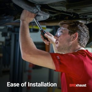 Bre Exhaust Exhaust System Kit, Direct-Fit Exhaust Series Cat-Back System, Aluminized Steel, With Mufflers, 2-1/4 Inch Pipe Diameter – 106-0259